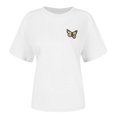thumbnail image 3 of Women's Plus Size Printed Loose Fit Short Sleeve Blouse Casual Tunic Tee Top, 3 of 4