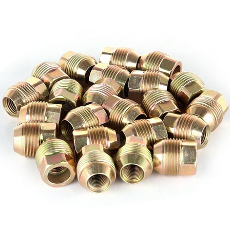 ECCPP Chrome Wheel Lug Nuts 24 Pieces 14x1.5 Hex Drive 7/8" 1.12" Tall Open End Lugs Nuts for Chevy for GMC for Cadillac Factory Style Lugs 1988-2019