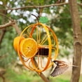 thumbnail image 2 of Comedero para pájaros de doble anillo, colibrí de Metal, Patio exterior, pájaros, balcón naranja, comedero para pájaros al aire libre, 1 unidad JM, 2 of 5