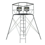 Rivers Edge RE400, Outpost Tower 2-Man with Curtain, 57.5" x 57.5" Platform, 360 Degree View