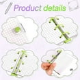 thumbnail image 5 of 2 juegos de mini fundas transparentes para carpetas de 3 anillas con encuadernación interior de bolsa de papel, carpetas de PVC suave transparente para cuadernos (verde, morado), 5 of 5