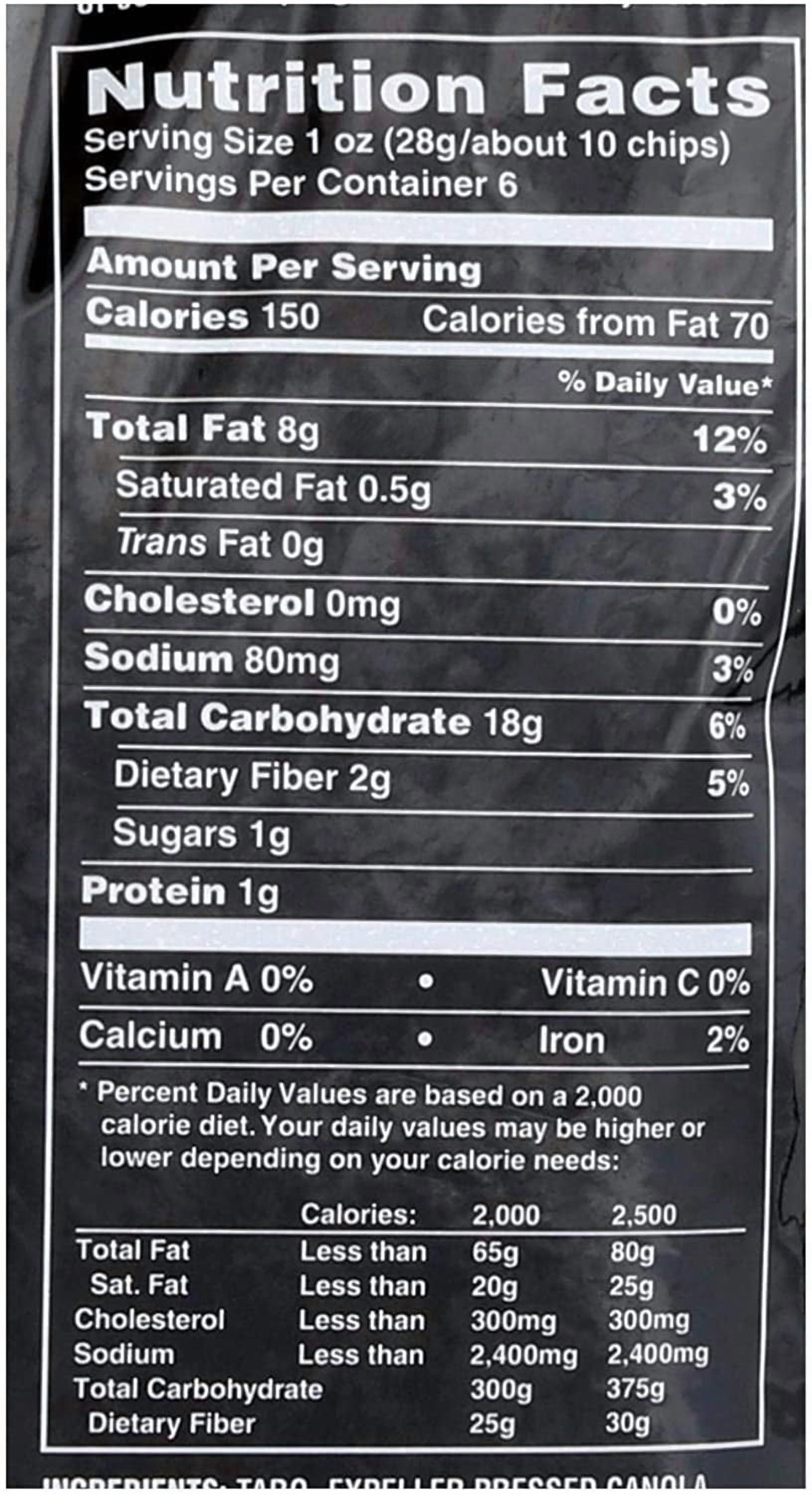 Terra Real Vegetable Chips Taro Sea Salt -- 5 oz Pack of 4
