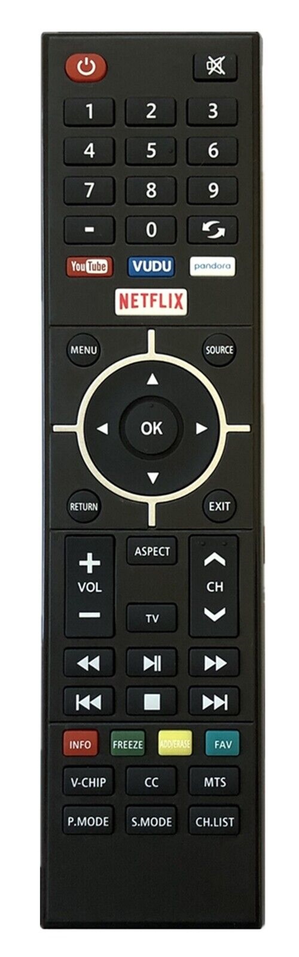 New Remote Control for Element Smart TV E4SFT5017 E4STA5017 ELSW3917BF