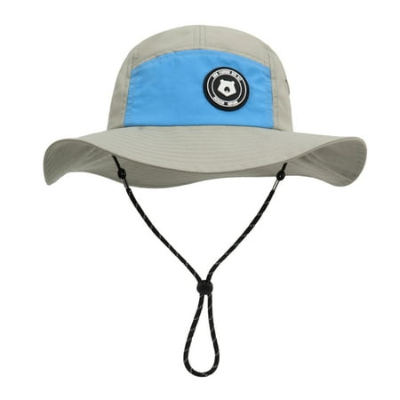 Xijirk Kids UPF 50+ Wide Brim Bucket Sun Hat Soft Breathable Polyester Adjustable Strap for Summer Beach and Outdoor Playground Activities Multicolour 5-6 Years