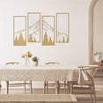 thumbnail image 6 of ruelen 4 Pcs Metal Mountain and Forest Wall Decor Line Drawing Wall Art Abstract Minimalist Wall Decor Rustic Nature Home Wall Art Sculpture for Home Office Bedroom Bathroom Living Room (Gold, Small), 6 of 7