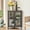 Brown, variant on VECELO Corner Storage Cabinet with Dual Door, Wood Floor Standing Triangle Storage Organizer with 3-tier Shelves, Brown