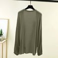thumbnail image 5 of Mlzmgr Cardigans for Women Casual Comfy Soft Open Front Tie Elastic Long Sleeve Lightweight Summer Fashion Jacket Tops(X-Large,Green), 5 of 6
