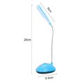 thumbnail image 1 of Lámpara de mesa LED de cuello de cisne flexible Luz nocturna alimentada por batería AAA (Azul) Likrtyny Para estrenar, 1 of 8