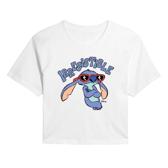 Lilo & Stitch - Irresistible - Juniors Cropped Graphic T-Shirt