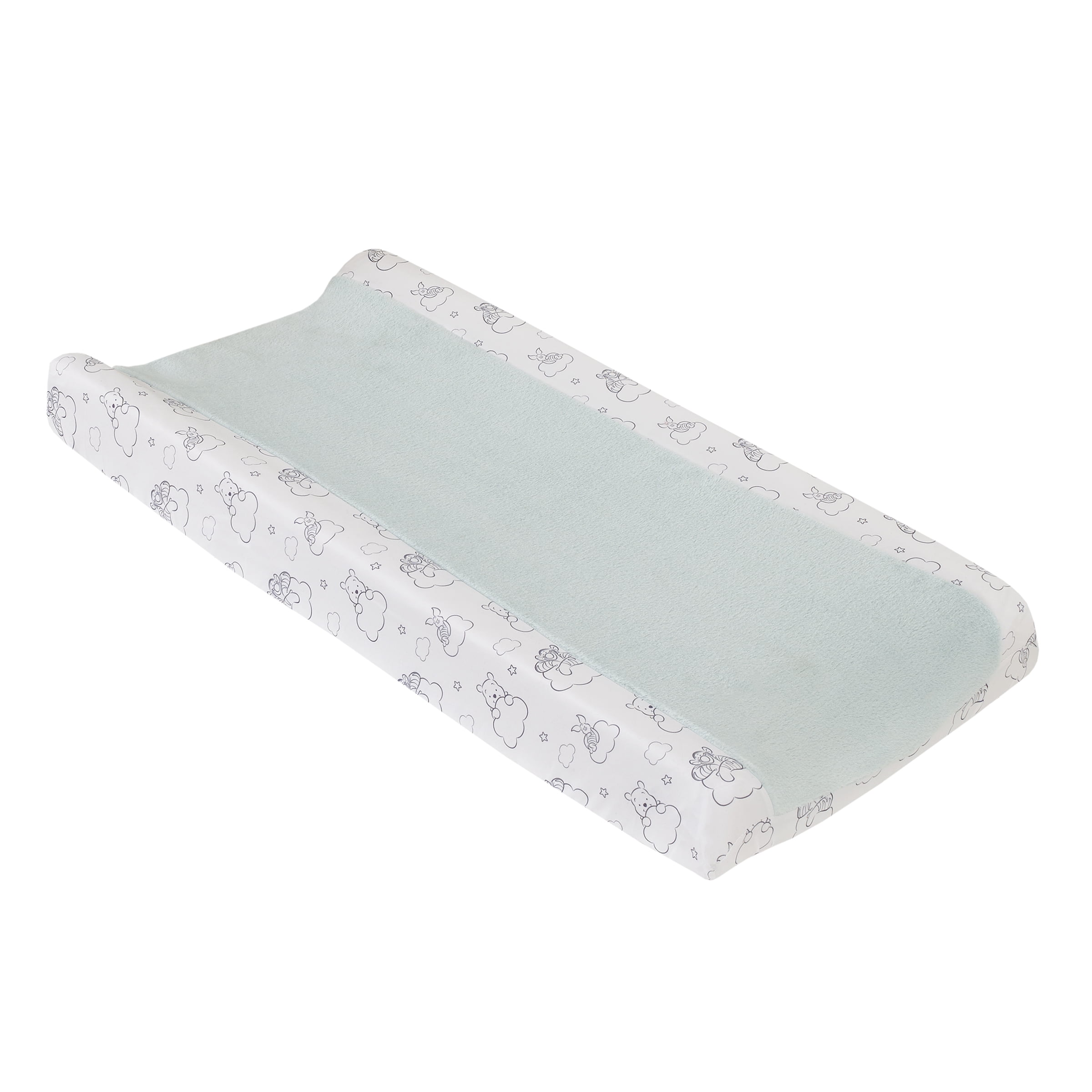 Disney 100 Polyester Fits Standard Diaper Changing Pad Cover, Blue