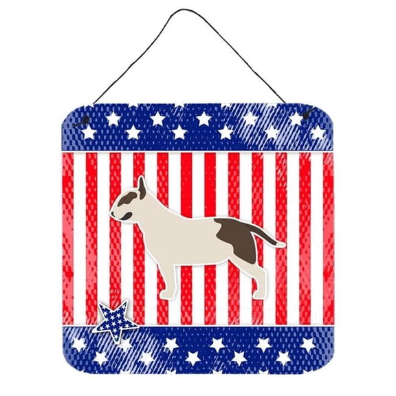 USA Patriotic Bull Terrier Wall or Door Hanging Prints