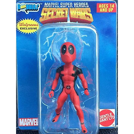 Super Heroes Secret Wars Micro Bobbles Deadpool 2015 Figure, Deadpool Micro Bobbles Figure By Marvel
