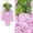 Pink, variant on Pink Artificial Wisteria Vine, Silk Flowers for Indoor Outdoor, By Meiiso, Large Inventory!