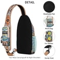thumbnail image 3 of Travel Sling Bag Bohemian Tribal Hiking Sling Backpack Casual Bag for Men Women, 3 of 6