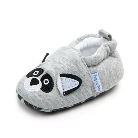 

Newborn Infant Baby Boys Girls Cute Cartoon Slipper Soft Non Skid Sole Slip On House Animal Indoor Sock Shoes Crib Moccasins for New Walkers