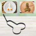 thumbnail image 4 of Lindos anillos para huevos con formas para cocinar, accesorios para parrilla portátiles de acero inoxidable antiadherentes, fácil de limpiar, multifunción, apto para uso alimentario, juego de 2 en, 4 of 5