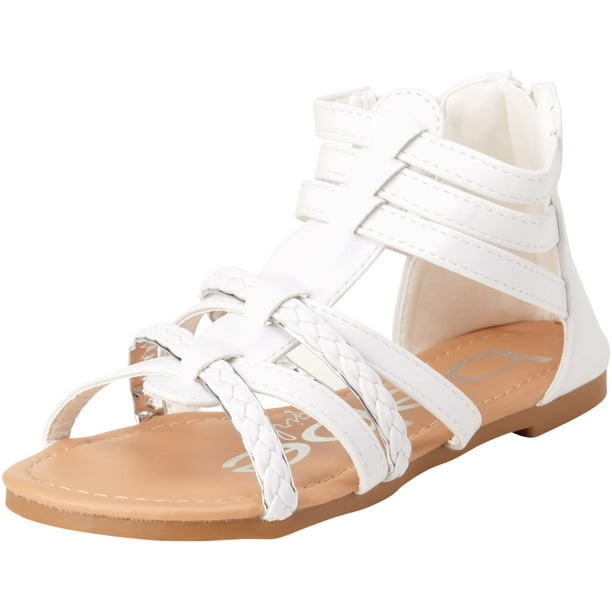 Girls white sales sandals size 3