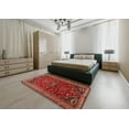 thumbnail image 5 of Ahgly Company Machine Washable Indoor Round Traditional Rust Pink Area Rugs, 3' Round, 5 of 7