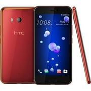 HTC U11 64 GB Smartphone, 5.5" Super LCD 5 QHD 2560 x 1440, 4 GB RAM, Android 7.1 Nougat, 4G, Red