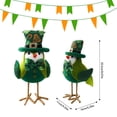 thumbnail image 2 of St. Patrick’s Day Cute Bird Ornament - Festive Green-Themed Figurine for Home & Tabletop Decor, Irish Festival Decoration, Durable Resin Craft for St. Patrick’s Day Celebrations, 8*6*4in, B, 2 of 5