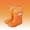 #A01 Orange, variant on Girls Winter Rain Boots For Kids With Cute Bow Design Water Warm Lined Rain Shoes For Toddlers And Girls Sole Easy On And Off