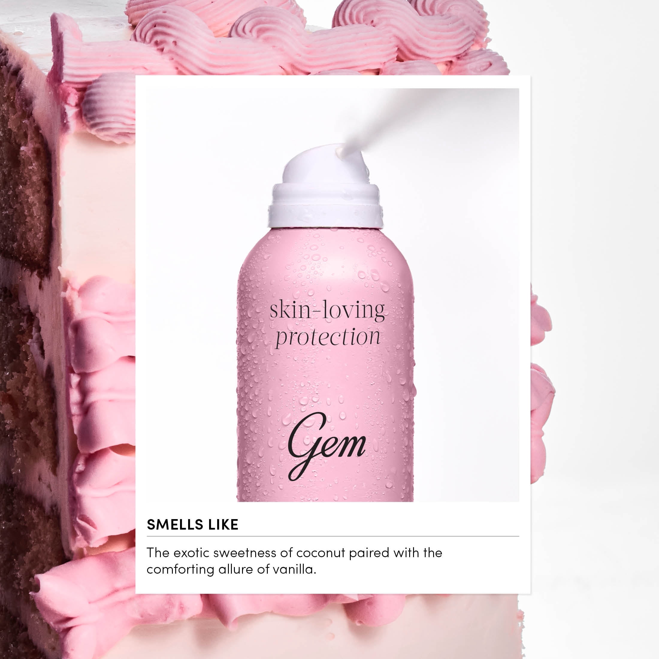 Gem Skin-Loving 72hour Protection Antiperspirant Deodorant Spray: Coconut Vanilla 3.8 oz