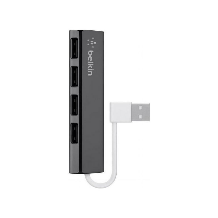 Ultra-Slim Travel Hub, 4 Ports, Nightshade/White Ultra-Slim Travel Hub, 4 Ports, Nightshade/White