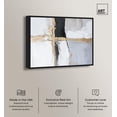 thumbnail image 3 of Art Remedy Elegant Minimalist Canvas, 30" x 24", Black Frame, Cracks of Creation IV, 3 of 7
