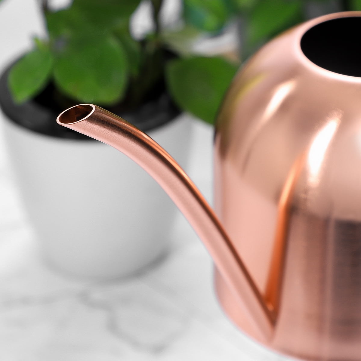 GETAJGHSD Rose Plated Gold Stainless Steel Watering Pot for Garden Use Stylish Corrosion Resistant Design
