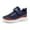 S7 Dark Blue, variant on REDARER Breathable Knit Sneakers with Strap, Lightweight Comfortable Running Shoes for Casual Sports and Play,Size:5.5-6 Years
