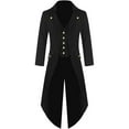 Men's Vintage Punk Gothic Retro Dress Coat Fashion Long Windbreaker