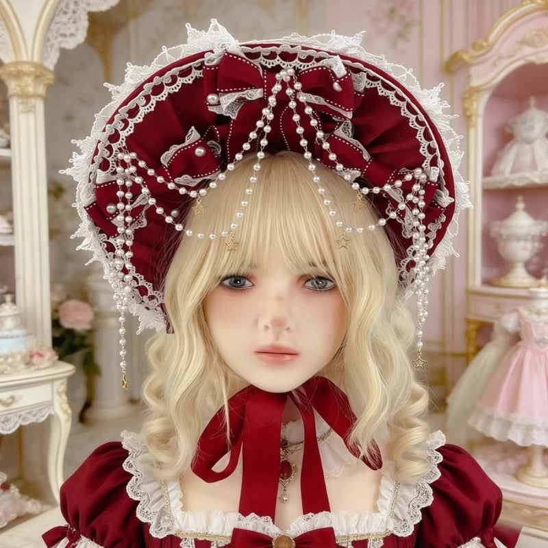 Fashionable Polyester Bonnet For Ladies And Women Adjustable Design Fashionable Head Accessory