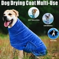 thumbnail image 2 of Coloody Dog Bathrobe, Super Absorbent Dog Drying Warm Coat, Microfiber Dog Bath Robes After Bath for Fast Drying Dogs Keep Warm, Adjustable Collar & Velcro Cold Weather Pet Dog Bathrobe Towel, 2 of 6