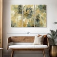 thumbnail image 3 of Elephant Stock Secret Garden Blooms Wall Art - Horizontal Multi Panel Canvas - Living Room Wall Decor - Abstract Multi Panel - Blue And Yellow Decor By Silvia Vassileva - 50" x 32", 3 of 8