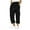 Black Pant for Men, variant on Men’s Cuffed Drawstring Cargo Pants Long Leg Functional Pockets Soft Fabric Wear for Daily Errands Casual Gatherings Black XL