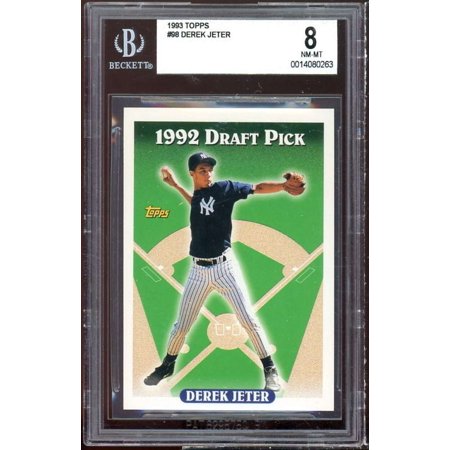 Derek Jeter Rookie Card 1993 Topps #98 BGS 8