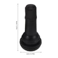 thumbnail image 2 of Worgeous 100pcs TR414 Rubber Tire Valve Stems Universal Fit for Various Vehicles High Sealing Tire Valve Stems Easy Installation Tire Valve Stems, 2 of 8