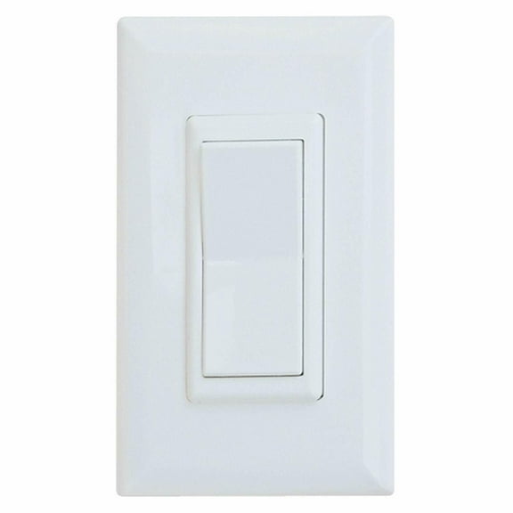 Wirecon Mobile Home/RV White Decorator Wall Switch W/Plate