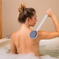 thumbnail image 4 of Bath Brush With Soft Bristles A Scrubbing Tool That Combines Two To Create A Bath Ball Long Handle Massage Bath Brush, 4 of 4