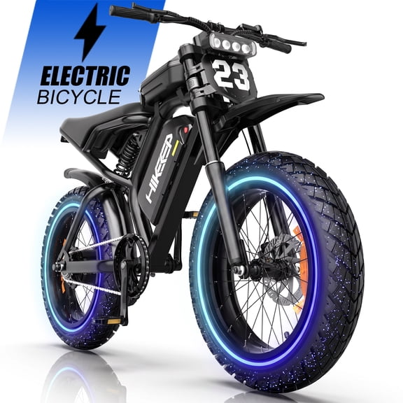 20" Fat Tire Electric Bike for Adults, 1500W Peak Dirt Ebike, 48V 17.5Ah Battery, Electric Mountain Bike for Men, UL2849