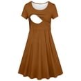 thumbnail image 4 of Antinious Maternity Short Sleeve Loose Versatile Dress with Nursing Layout, 4 of 4