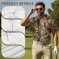 thumbnail image 5 of HUIACONG Matching Golf Shirts Hunting Camo Mens Short Sleeve Golf Shirt Sleeveless Golf Tops for Women Collared Moisture Wicking Lightweight Casual Sports Wear Man L, 5 of 6