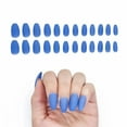 thumbnail image 4 of Press On False Nails (24pcs, 002 Matte Blue), 4 of 4