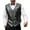 Black, variant on Men's Western Cowboy Suit Vest Slim Fit Faux Suede Leather Dress Vests Waistcoat for Wedding Party Prom Tuxedo formal Brown