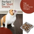 thumbnail image 5 of Leashboss Flat Face Feeder, Tilted Slow Feed Bowl for Short Snout Dogs & Cats, Slanted Maze Food Bowl for French Bulldogs, Pugs, Boston Terriers | Gray, 5 of 6