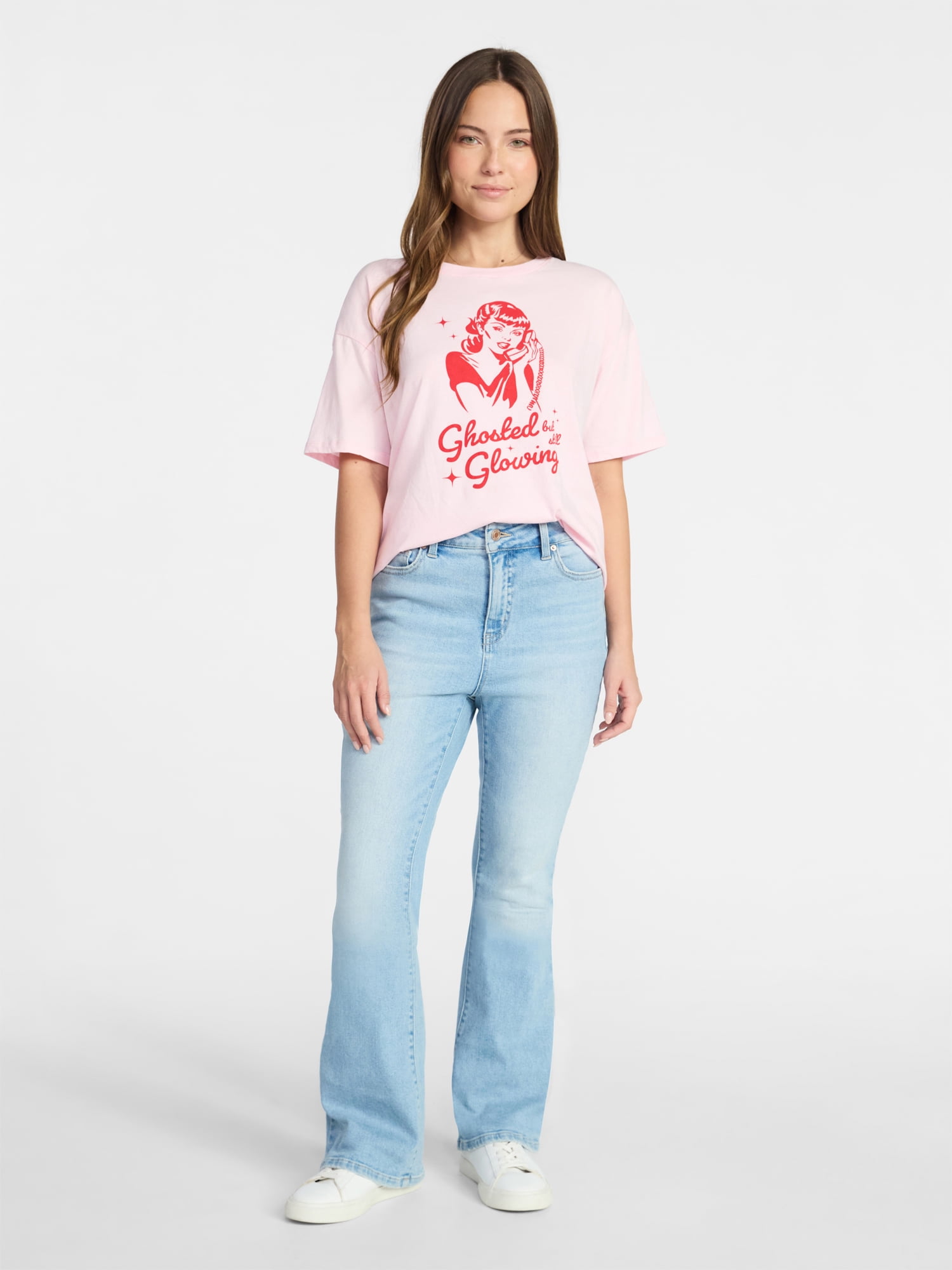 Valentine's Day Women's Glow Up Graphic Tee from Way to Celebrate, Sizes S-XXXL