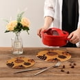 thumbnail image 2 of SKYSONIC Stylish Autumn Pumpkins Trivet Pot Holders Pads, Set of 2 Pot Holder Heat Resistant Trivets Cotton Thread Weave Mats Kitchen Table Decor, 2 of 7