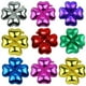 thumbnail image 3 of Lote de 100 globos de aluminio con forma de coón y redondos, arqueados para puerta, de 18 puldas, para des evtos, fiestas y festivales., 3 of 6