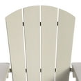 thumbnail image 4 of WestinTrends Malibu Kids Outdoor HDPE Adirondack Plastic Patio Chair, Sand, 4 of 16