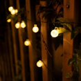 thumbnail image 4 of GooingTop 2 Pack Solar Outdoor String Lights Waterproof,Each 30FT 60LED Crystal Globe Solar Twinkle Fairy Lights for Patio Gazebo Yard Garden Tree Outdoor Decorations(Warm White), 4 of 9